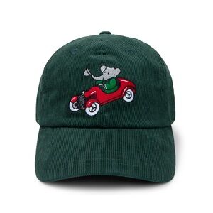 Rowing Blazers Babar Sportscar Corduroy Dad Hat Green